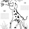 Atividades de alfabetização - Desfazendo o nó da girafa