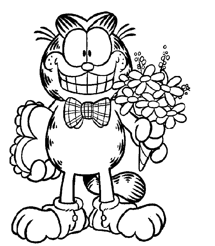 Desenhos para colorir Garfield 04