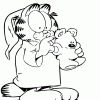 Desenhos para colorir Garfield 09