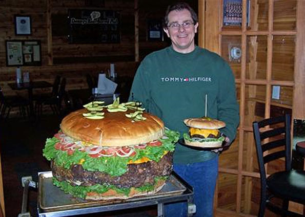 O maior hambúrguer do mundo