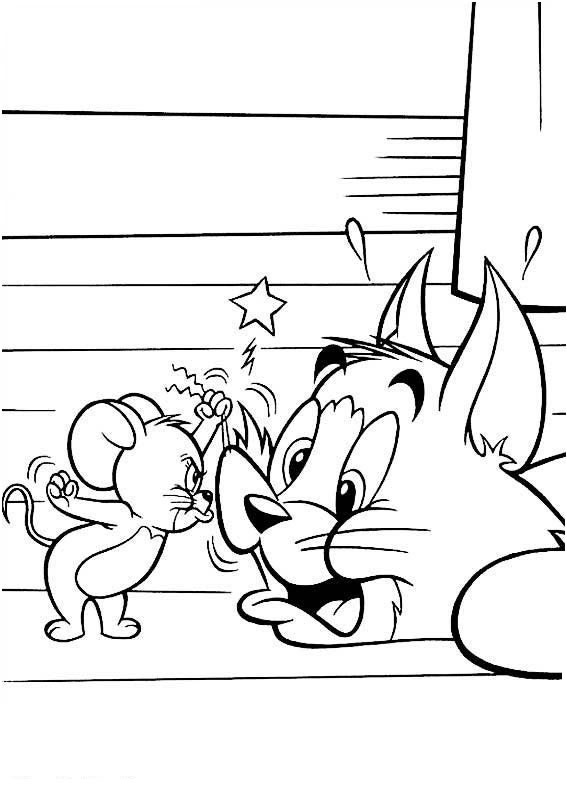 Tom and Jerry para colorir 03