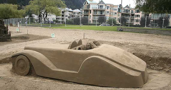 Esculturas em areia
