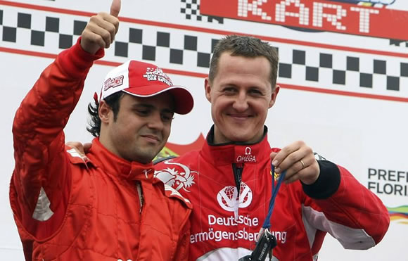 Felipe Massa e Michael Schumacher