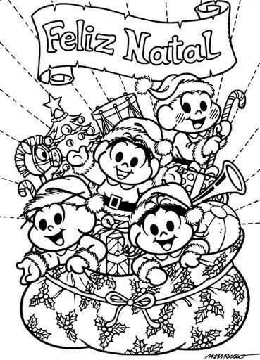 Desenhos de Natal da Turma da Mônica