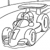 Desenhos para colori de Carros de Corrida 01