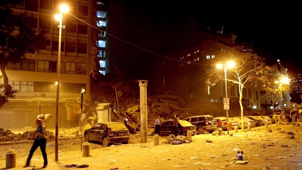 O desabamento do prédios no Rio de Janeiro