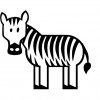Alfabeto em inglês - Zebra - Zebra