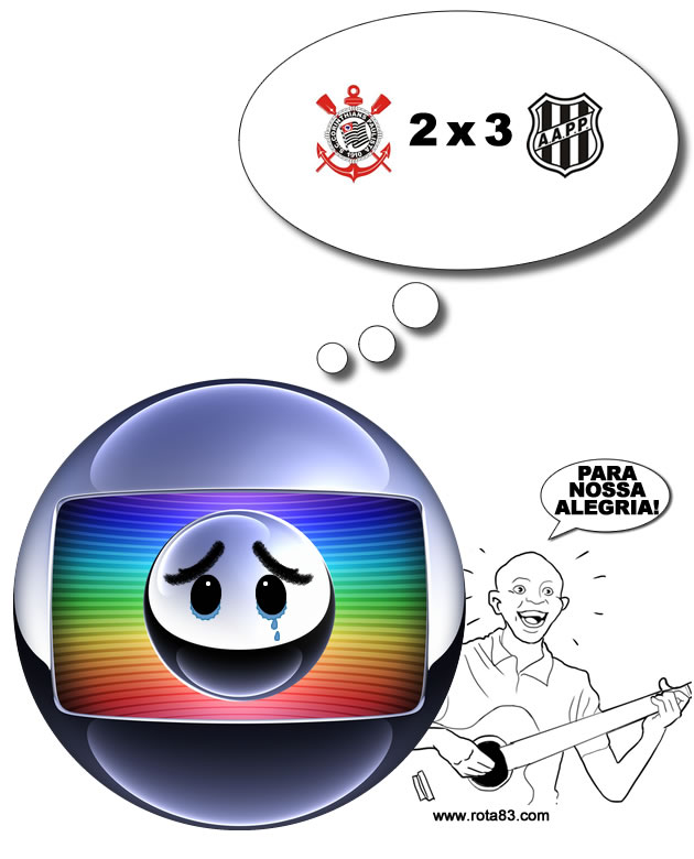 Globo chora a eliminação do Corinthians (para nossa alegria!)