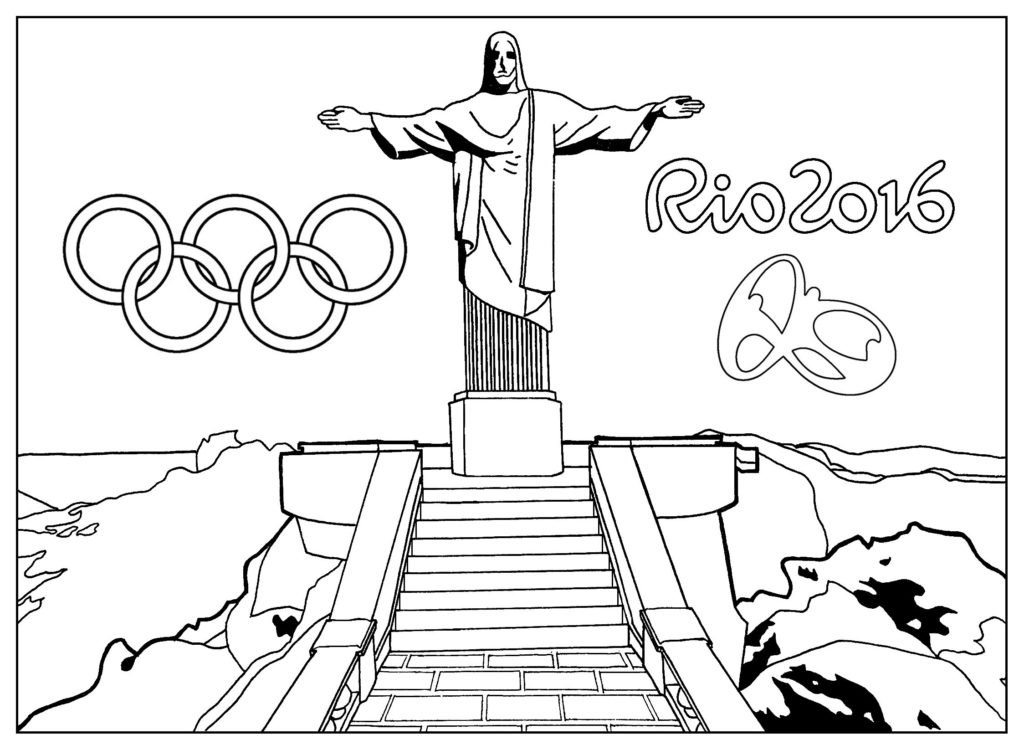 Desenho colorir Olimpíadas Rio 2016 00
