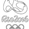 Desenho colorir Olimpíadas Rio 2016 01